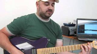 guitar lesson soloing over chords  chordal tones and major scale [upl. by Onitselec948]