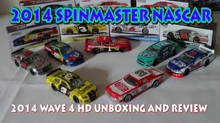 2014 SpinMaster NASCAR Authentics Wave 4 HD Unboxing and Review [upl. by Terhune]