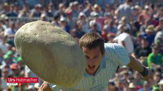 Steinstossen Unspunnenstein 835 kg ESAF Zug 2019 [upl. by Melc]