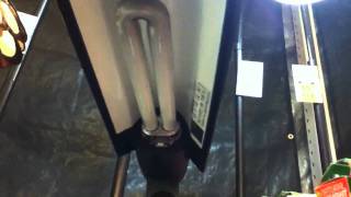 Two 13 watt Ott lite fixtures starting up  AaronTheEagle1 Video [upl. by Eidoow]