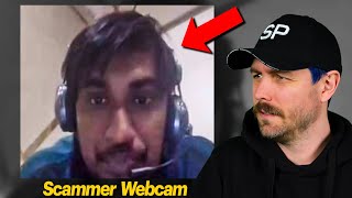 Scammer Reacts when he notices his Webcam ON [upl. by Lahey]