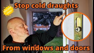 How to adjust a uPVC door or window to stop cold air draughts [upl. by Peony]