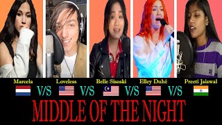 Middle Of The Night  Battle By  Marcela Loveless Belle Sisoski Elley Duhé amp Preeti Jaiswal [upl. by Norward]