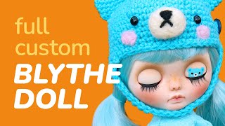 Full Custom Blythe Doll  Antonia  Carving amp Faceup [upl. by Nnylrats767]