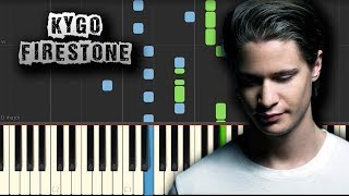 Kygo  Firestone  Piano Tutorial Synthesia Download MIDI  PDF Scores [upl. by Aldon]