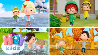 Les saisons 🍂❄️  Apprendre les saisons de lannée pour enfants  HeyKids en Français [upl. by Isma]