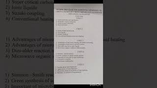 Degree 3Rd year 5th Semester chemistry most important questions for public examinations easy to pass [upl. by Onoitna]