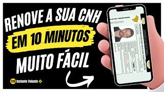 Como RENOVAR A CNH PELA INTERNET EM 10 MINUTOS  Fica pronta em menos de 01 DIA 📺 226 [upl. by Yvehc]