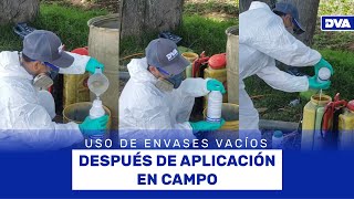 Técnica triple lavado en envases de agroquímicos ⚠ [upl. by Augustin596]