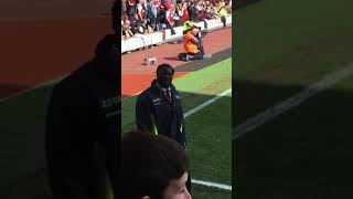 Burnley steward singing with the fans yesterday Only if all stewards were like this 👏 [upl. by Krilov]