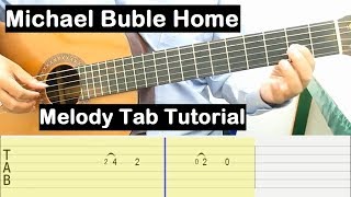 Home Guitar Lesson Melody Tab Tutorial Guitar Lessons for Beginners [upl. by Arym]