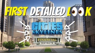 FIRST LOOK at Financial Districts DLC in Cities Skylines [upl. by Eniaj]