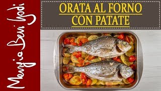 Orata al forno con patate [upl. by Ahsenav]