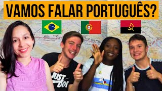 PORTUGUÊS DE PORTUGAL ANGOLA E BRASIL  Gírias e vocabulário diferente [upl. by Inoue]