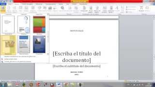 Como hacer presentacion en word [upl. by Alyosha]