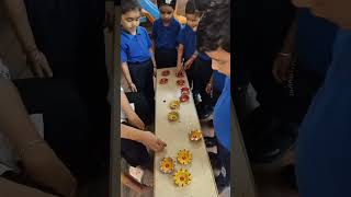 Diya making at Tinker Bell Nursery schoolDiwali decoration diyadecoration diya diwalidecoration [upl. by Enois]