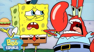 Bob Esponja  Don Cangrejo siendo el PEOR durante 45 minutos 😩  Bob Esponja en Español [upl. by Dranrev402]