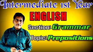 Intermediate 1st Year English  Inter English Prepositions [upl. by Stewardson426]