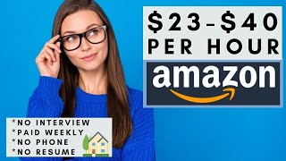 Amazon is Hiring Remote No Interview No Phone Work From Home Jobs 2024 [upl. by Lyell93]