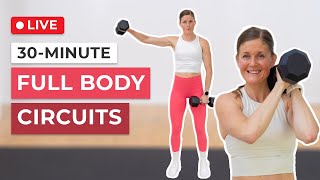 30Minute Full Body Circuits Workout TriSets [upl. by Dorothy]