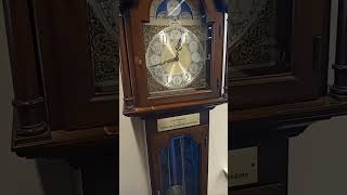 Antique Grandfather Clock Lord Elgin metal face clock videoshort [upl. by Amsirak]