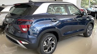 Hyundai Creta Platinum 10 TGDI 2023  Azul Sapphire  Teto solar  Preços e Detalhes [upl. by Jamison]