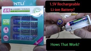 AAA 15V Rechargeable Liion Battery Hows That Work 1100mWh or 300mAh [upl. by Shalne]