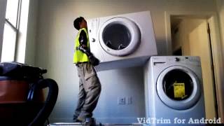 Skinny guy and stacking a washer and dryer [upl. by Pandolfi698]