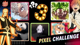 ANIME QUIZ  Guess the Anime character From a Pixelated Picture  PART 3 [upl. by Eelreveb]