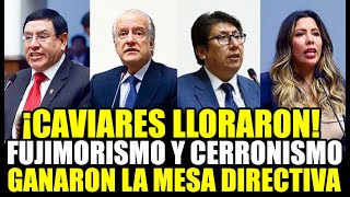 ¡CAVIARES LLORAN ALEJANDRO SOTO FUJIMORISMO Y CERRONISMO GANAN ELECCIONES PARA LA MESA DIRECTIVA [upl. by Donall]