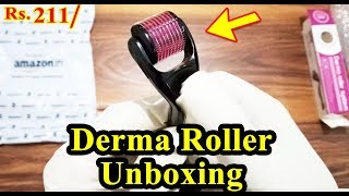 Derma Roller 05mm For Hair amp Face Unboxing amp Review [upl. by Alfy564]