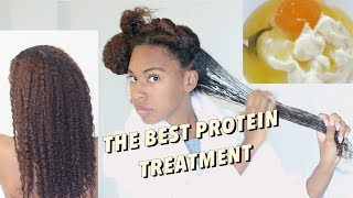 EXTREME PROTEIN DEEP CONDITIONING TREATMENT for damaged NATURAL HAIR [upl. by Enoyrt849]