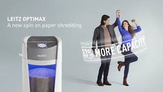 Leitz IQ OptiMax Office Paper Shredder [upl. by Harikahs]