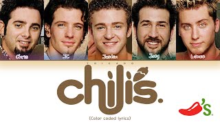 NSYNC  Chilis Baby Back Ribs I Want My Baby Back Color Coded Lyrics [upl. by Lenard662]