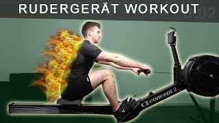 RUDERGERÄT WORKOUT HIIT Training für Einsteiger [upl. by Isewk]