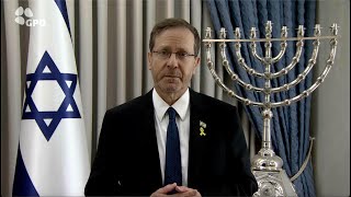 President Herzog’s message to Jewish communities on the anniversary of the October 7 terror attack [upl. by Hukill394]