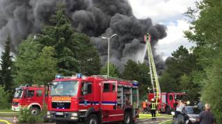 Großbrand in Losheim [upl. by Ayamat331]