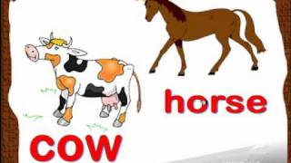 English lesson farm animal vocabulary ESL kids lessonwmv [upl. by Lienhard]