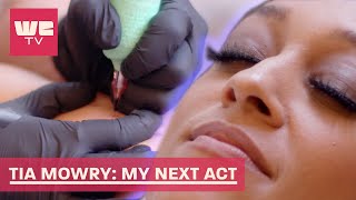 Tia Gets Tattooed 😱 Tia Mowry My Next Act [upl. by Esoranna]