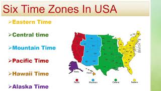 6 TIME ZONES IN USA  DIFFERENT TIME ZONES IN AMERICA  timezoneusa [upl. by Xuerd161]