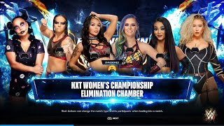 WWE 2K24 NXT WOMENS CHAMPION AT ELIMINATION CHAMBER WWE WWE2K24 [upl. by Nauqyt]