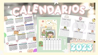 Calendarios 2023 PLANTILLAS GRATIS Y EDITABLES [upl. by Nosnah]