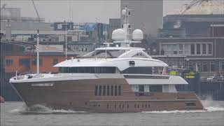 Todays homecoming of Heesen Yachts Azamanta [upl. by Assylem]