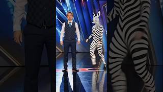 US MAGICA Man Transforms into a Zebra on AGT americangottalent magic agt fusionai [upl. by Grubman553]