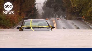 Atmospheric river brings deadly rain mudslides to West Coast [upl. by Gipson]