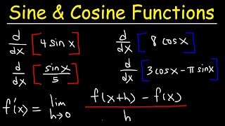 Derivative of Sine and Cosine Functions  Calculus [upl. by Vary]