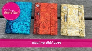 VIDEO NÁVOD Obal na diář 2019 [upl. by Byrdie]