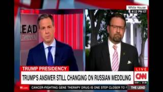 CNN Star reporter Tapper finally gets the better of Sebastian Gorka in a tough interview [upl. by Anyalram]