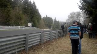 Carfreitag 06042012 Unfall Eiskurve Nürburgring Nordschleife Überschlag [upl. by Eerihs]