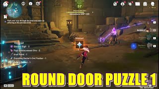 Round Door Puzzle 1  Genshin Impact [upl. by Ahsiea440]